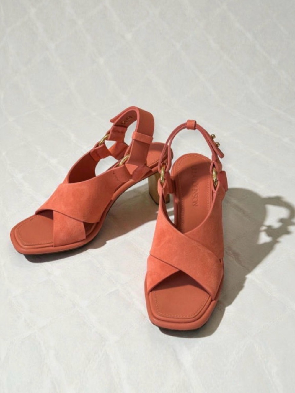 Ulla Johnson Coral Suede Block Heel Sandals